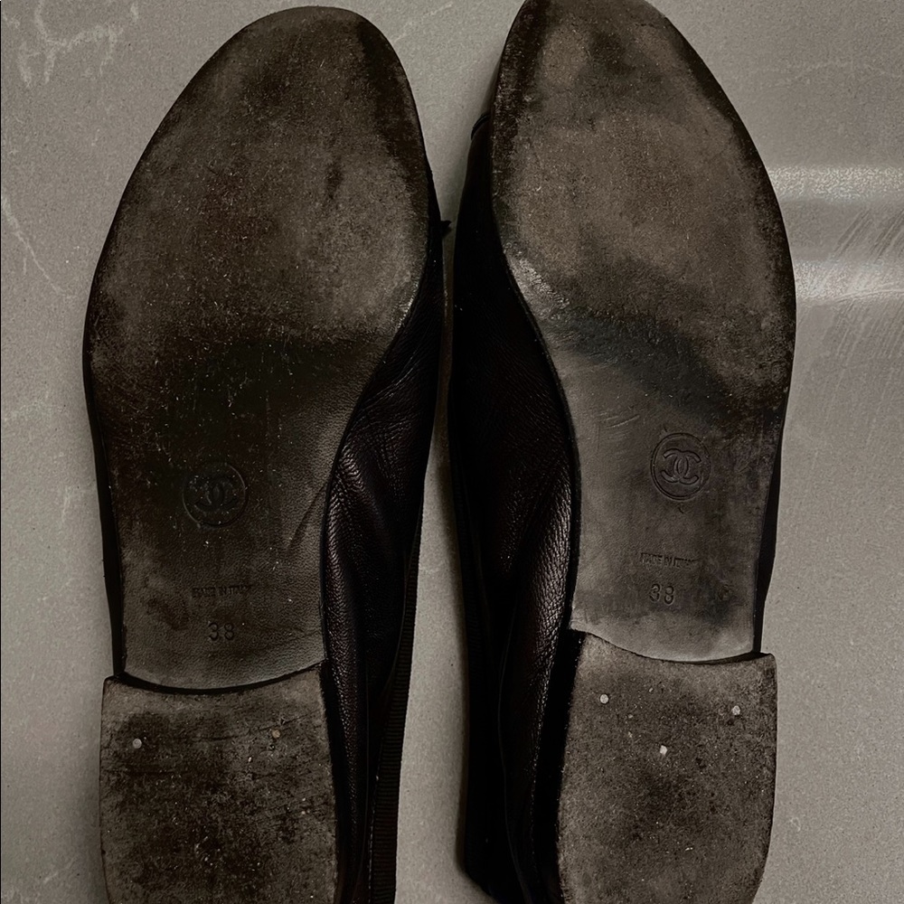Chanel Ballerina Flats - Sz 8 - Black - Picture 3 of 5